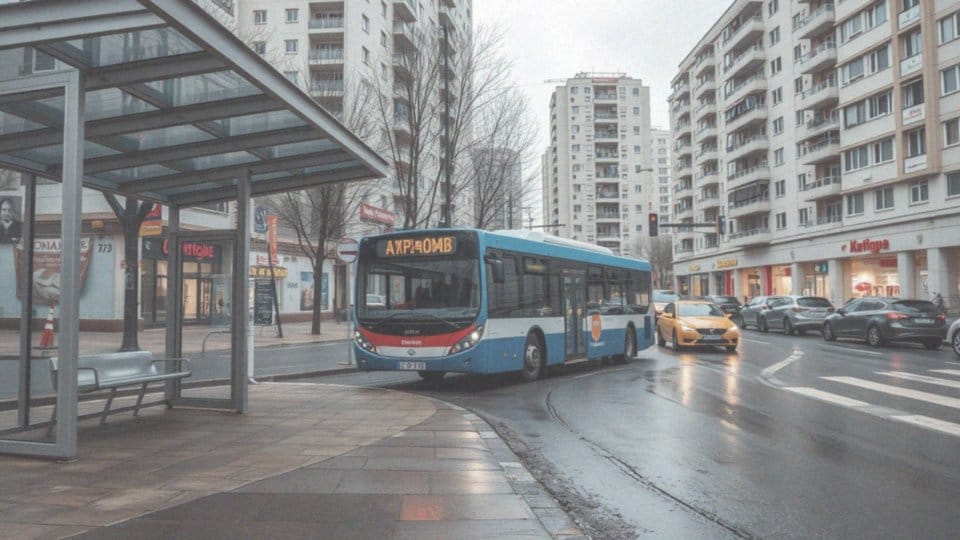 Jakie znaczenie ma płynność ruchu w kontekście wyjazdu autobusu z przystanku?