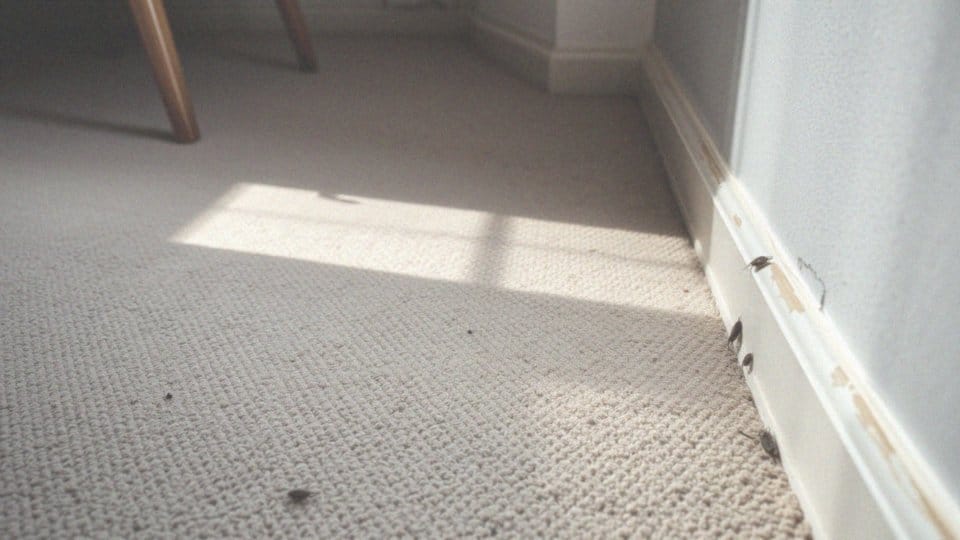 Why are fleas a problem in homes without pets?