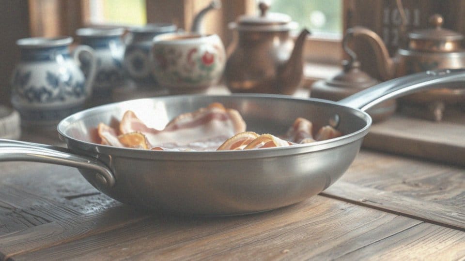 Jakie naczynia są najlepsze do smażenia słoniny?