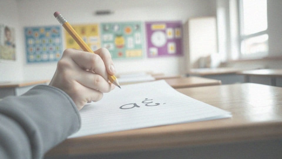 Co to jest prawidłowy chwyt pisarski przy pisaniu litery Ł?