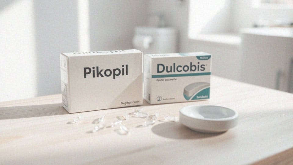 Jakie substancje czynne zawierają Pikopil i Dulcobis?