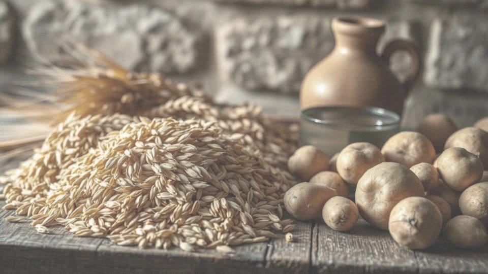 Jakie ziarna są używane do produkcji wódki z ziemniaków, żyta i pszenicy?
