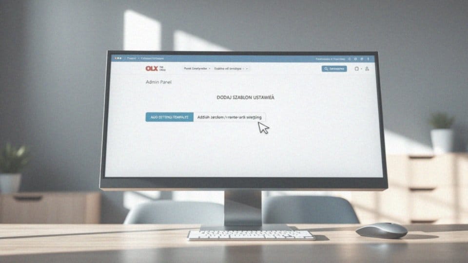 Jak dodać szablon ustawień do konta?