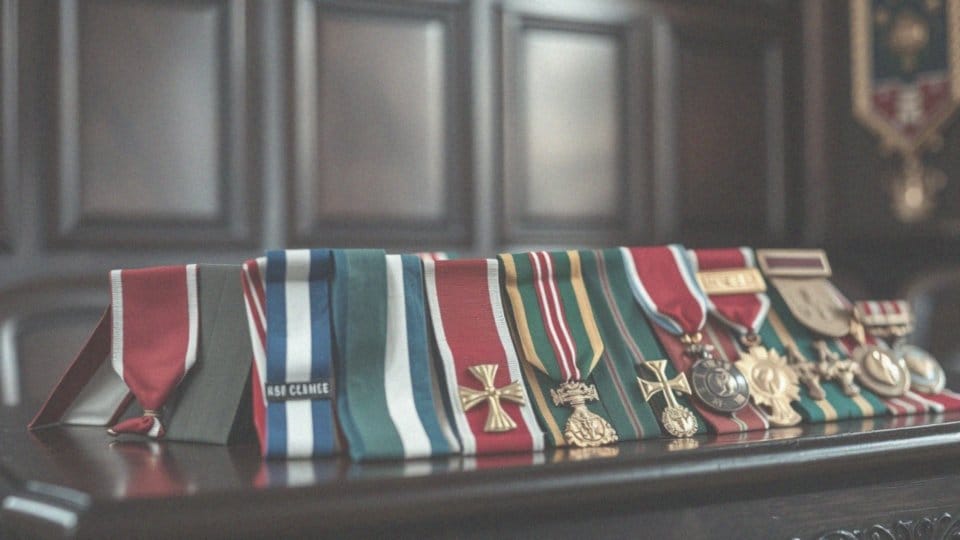 Jakie zasady dotyczą kolorów wstążek odznaczeń?